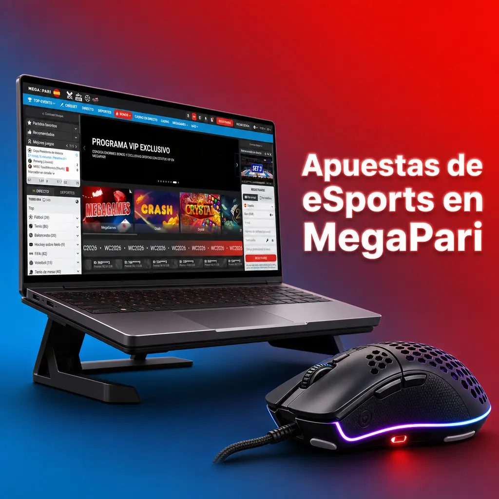 Apuestas de eSports en MegaPari: CS2, Dota 2, LoL y Valorant con mercados en vivo y prepartido