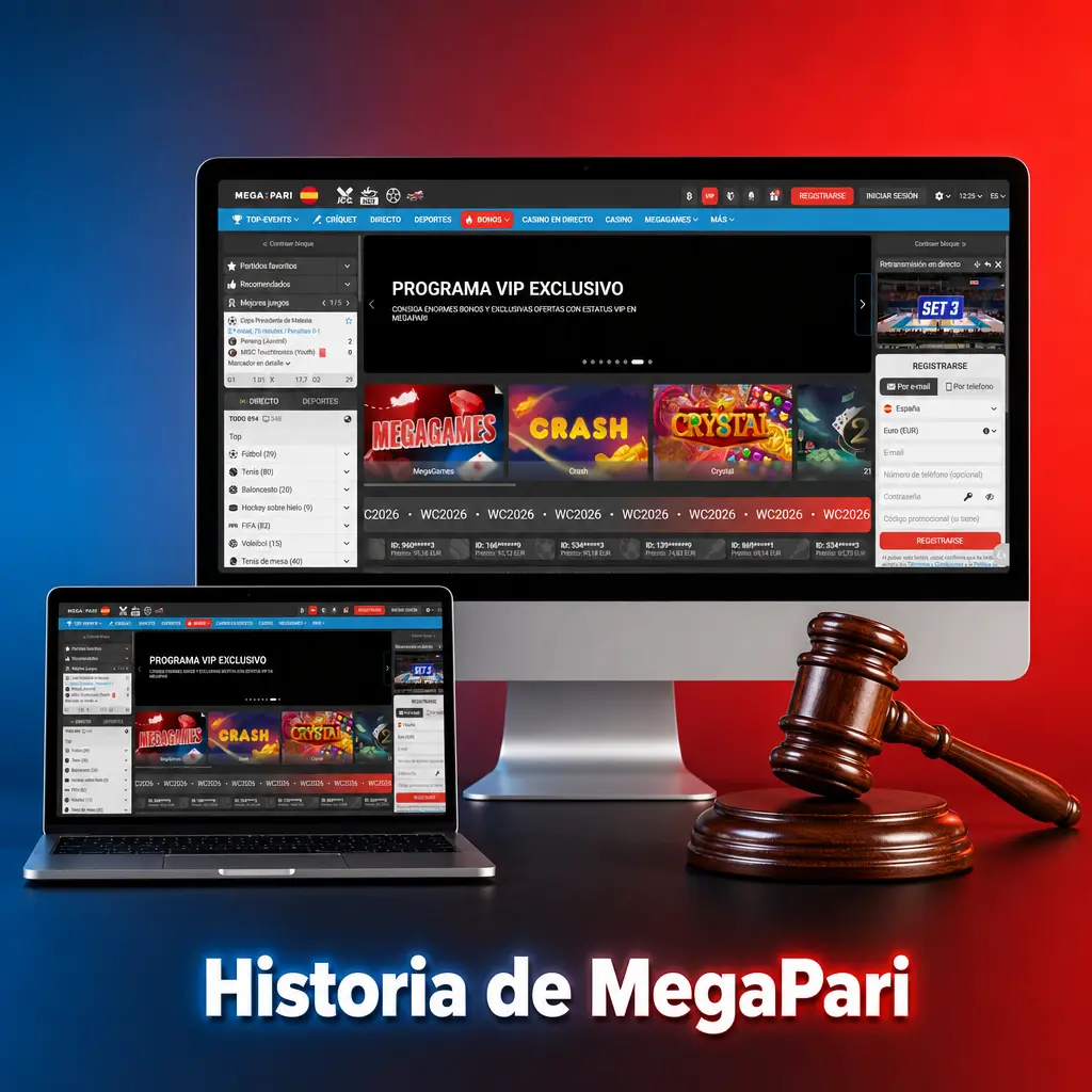 Historia y origen de MegaPari casino online fundado en 2019 con licencia Curaçao eGaming