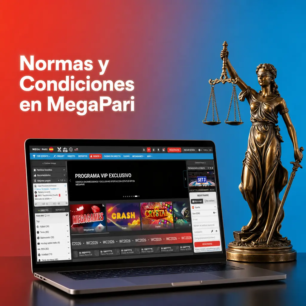 Normas y condiciones de MegaPari en España: registro, bonos, verificación KYC y política AML explicados