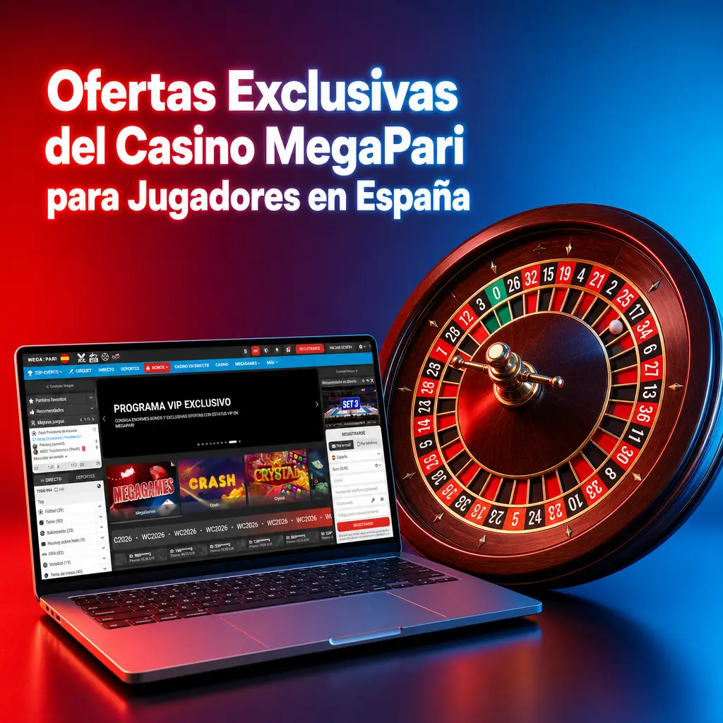 Tabla de ofertas y bonos exclusivos de MegaPari Casino para jugadores españoles en 2026